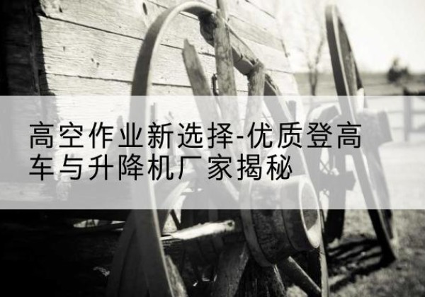 淳安登高车厂家-高空作业新选择-优质登高车与升降机厂家揭秘